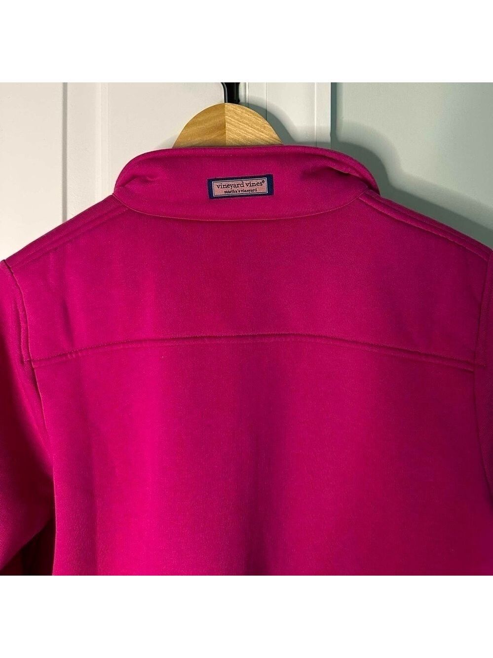 Vinyard Vines-Surf Terry Shep Shirt-size Small-berry relaxed fit-NWT - Picture 7 of 9